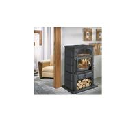 Godin Poêle à bois fonte 12kw peint anthracite - 350104000053