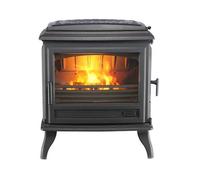 Poêle À Bois Fonte 7kw Anthracite 366149 Revin Top