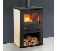 Poêle à bois fonte 8.5kw sahara Godin 362113sahara jaune pastel G