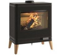 invicta - poêle à bois fonte 9kw noir - p610449
