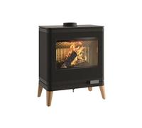 Poêle à bois fonte 9kw noir Invicta p610449 noir G