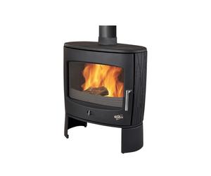 Poêle à Bois Fonte - ECLIPSE - 8 kW-Peint anthracite - GODIN - 388118
