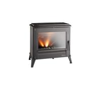 Invicta Poêle à bois Modena 9175-44 10 kW – 77% rendement – 50 cm – 100% fonte anthracite