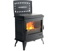 Godin Poêle à bois fonte 7kw anthracite 366149