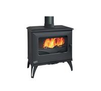 Poêle à bois - GODIN - Cube 2 - 8 kW - Fonte anthracite - Bûches 45 cm