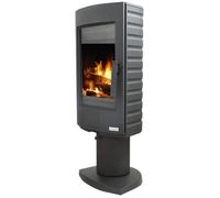 Poêle à bois GODIN Equirre - 389130 - 8 kW - Fonte - Anthracite - 240 m3