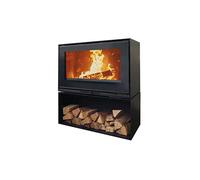 Poêle à bois Godin HURIEL 80 sur bûcher