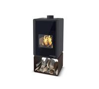 Poêle à bois HS Flamingo Deluxe Pentai 9,6 kW Samtbraun