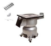 Poêle à Bois Intérieur for Patio, Poêle Camping Extérieur avec Roues Cheminée, for Cuisine Chauffage Maison Tente Abri Urgence Jardin