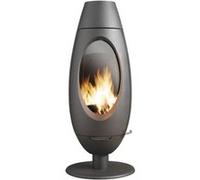 Poele a Bois INVICTA Ode 10 KW Fonte Bûches 25 cm G