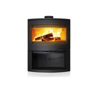 Poêle à bois - INVICTA - P648804 - 6 1 kW - Noir - Bûcher acier intégré