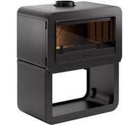 Poele A Bois - Invicta Wilson Sur Banc - 8 Kw - Fonte - Bûches 55 Cm noir G