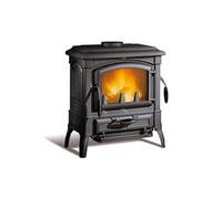 Poêle à bois Isetta EVO 4.0 - 7,3 kW - Rdt: 83,6% - B. 28 cm - Fonte noir G
