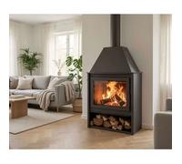Poêle à bois - JUAN PANADERO - Alpes - 11 kW - Rendement 76% - Jusqu'à 320 m³