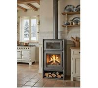 Poêle à bois Juan Panadero NICE 11 kW avec four / Haut rendement 85 % / Triple combustion