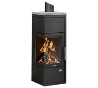 Poêle à bois Justus Diego W+ 6 kW accumulateur