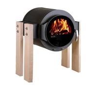 Poêle à bois Kanuk Stand 8 kW Wood Buche natur