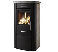 Poêle à bois Koppe Baro 7 kW Speckstein Schwarz