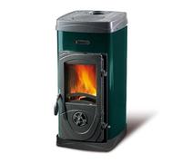 Poêle à bois La Nordica Super Junior Lean 5,7 kW Acier émaillé vert