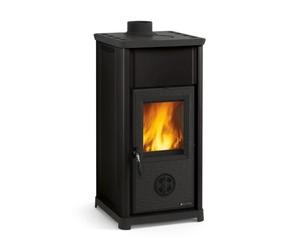 Poêle à bois La Nordica Tea.16 7 kW Acier émaillé porcelaine noir anthracite
