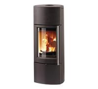 Poêle à bois Leda Delta Plus 6 kW accumulateur de chaleur Habillage peint en noir sans le LT3 Wifi