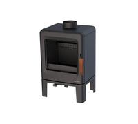 POÊLE À BOIS LIRA ÉTANCHE EN FONTE 5KW - Noir
