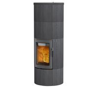 Poêle à bois Lotus Maestro 2 ecoLine 6 kW accumulateur Dépendant de l’air ambiant, habillage Indian Night, Gris