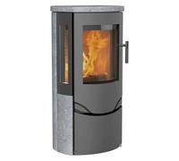 Poêle à bois Lotus Prio 6 | 7 kW Revêtement en pierre ollaire, Gris