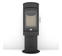 Poêle à bois Max Blank Beaune S Kombi 5,8 kW Acier anthracite avec émerillon