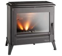 Invicta Poêle à bois Modena 9175-44 10 kW – 77% rendement – 50 cm – 100% fonte anthracite