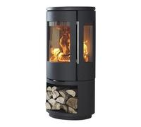 Poêle à bois Morsoe 7443 | 4,3 kW avec un compartiment pour ranger le bois Indépendant de l'air ambiant / RLU