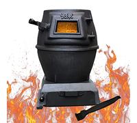 Poêle à bois multifonction en fonte pour la cuisson et le chauffage, solution de chauffage multi-combustible, idéal pour les zones rurales, design efficace et durable