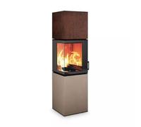 Poêle à bois Neocube S10 5,4 kW Iron Corten, Phedra