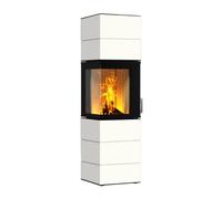 Poêle à bois Neocube S20 Black & White Edition 5,4 kW Arctic White satin