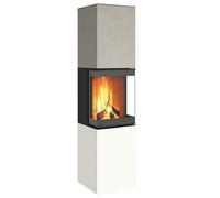 Poêle à bois Neocube S30 XL 6 kW Phedra, Blanc arctique