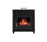 POÊLE À BOIS NOA 9 | BÛCHES 50CM - Noir Noir G