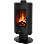 Poêle à bois NORDFLAM - AUGUSTA 7 kW en Fonte - Noir