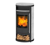 Poêle à bois Olsberg Salado Compact 6 kW étanche Revêtement en pierre naturelle Serpentin