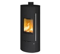 Poêle à bois Olsberg Tolima PowerSystem II Compact 6 kW étanche Corps noir, revêtement latéral en acier noir