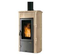 Poêle à bois Palazzetti Elisa 9,7 kW Revêtement en céramique beige