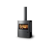 Poêle à bois PALAZZETTI Nicole 9,1 kW Revêtement en acier gris