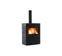 Poêle à bois PALAZZETTI Nicole 9,1 kW Revêtement en pierre ollaire
