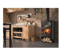 Poele A Bois - Panadero - Faro Ecodesign - 6,9 Kw - Bûches 60 Cm Noir G