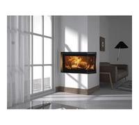 Poele a Bois Foyer a bois - PANADERO - Hogar angle a droite Ecodesign - 5,9 kw - Bûches 50 cm