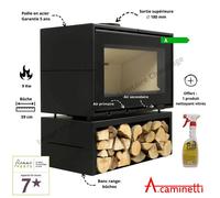 Poêle à bois Panorama 90 A.Caminetti