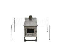 poêle à bois portable Cheminée, tente pliante, feu de camping, chauffage pliable, brasero extérieur(3m-Ti-one glass B)