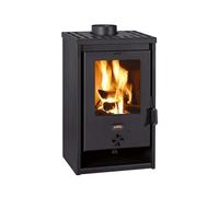 Poêle à bois Prity K1 D - 9,3 kW, Classe A+, Noir Graphite, Design Compact