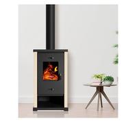 Poele a bois PROMETEY Eco Mini Ivory 6,4 kW sortie 130 mm