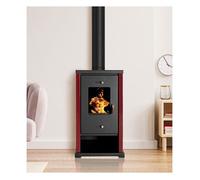 Poele a bois PROMETEY Mini Eco Bordo 6,4 kW sortie 130 mm