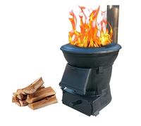 poêle à bois, Réchaud à bois de camping rural domestique d'hiver chauffage intérieur sans fumée Bois et charbon double usage Fonte